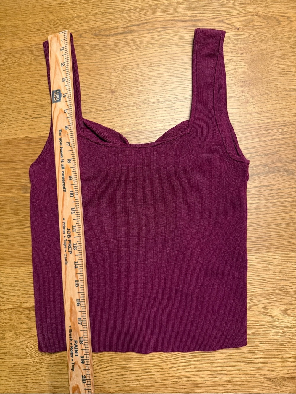 Maeve | Anthropologie | Square Neck Bow-Back Knit Tank Top - Plum | Size S - Picture 5 of 10